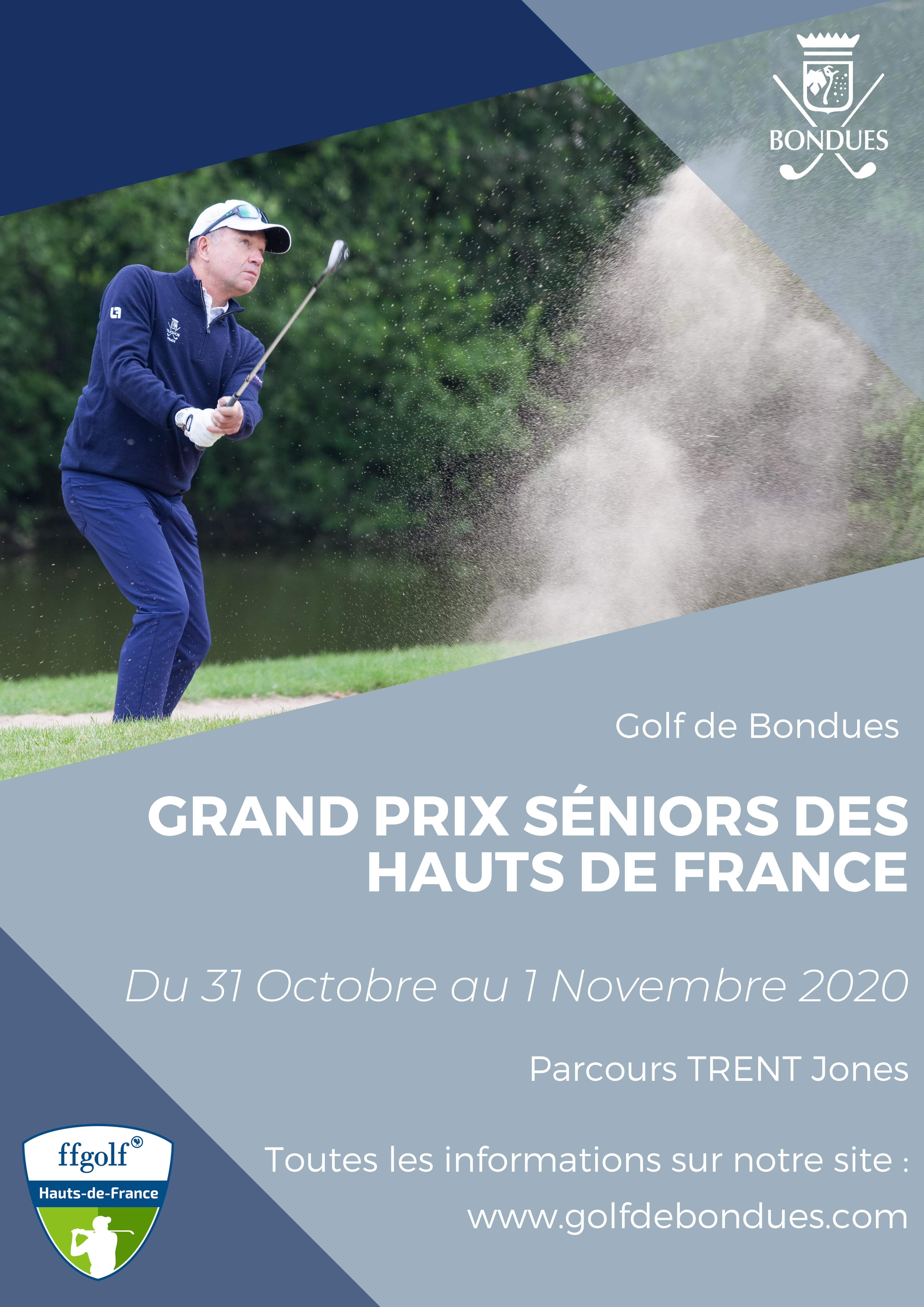 Affiche Grand Prix Séniors Ligue Bondues 2020 | Golf Hauts de France