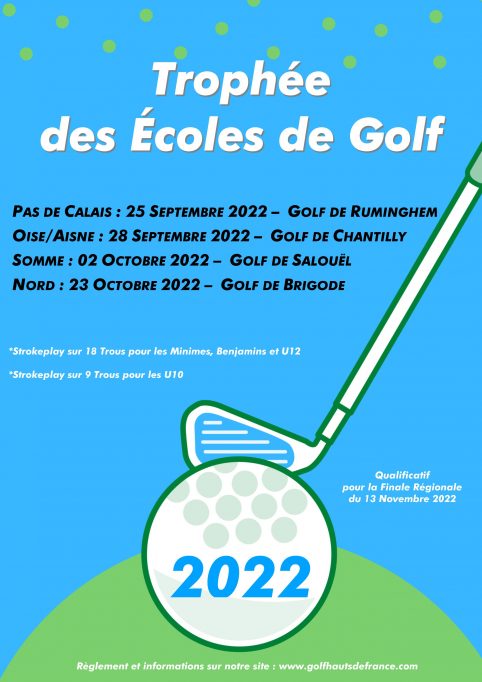 Affiche Trophée des Écoles de Golf 2022